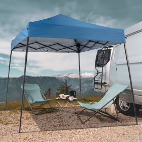 6X6ft Sky Blue Diagonal Band With One Side Of Surrounding Cloth Folding Shed